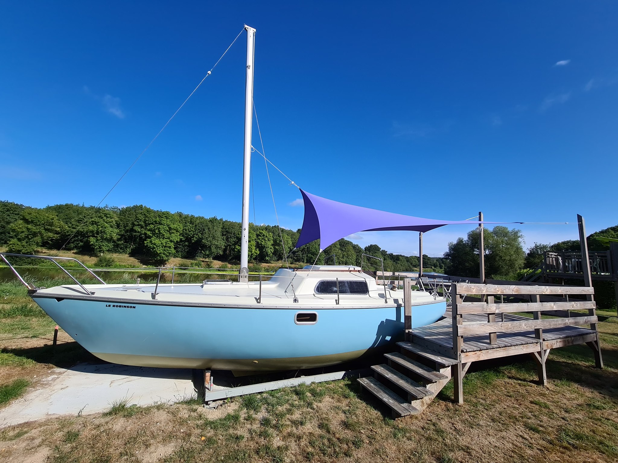 Le Bathô, camping du port à Beslé sur VIlaine