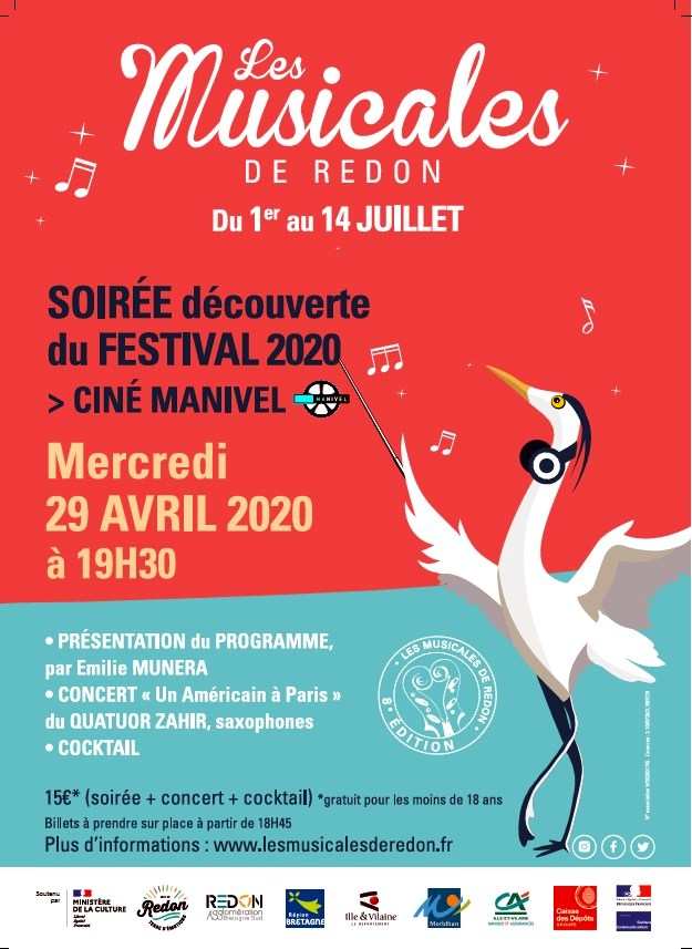 Festival de musique classique en Pays de Redon SOirée d'ouverture du Festival des Musicales