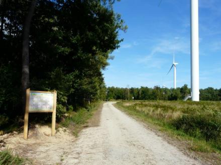 Parc éolien et son circuit d'interpretation à Béganne