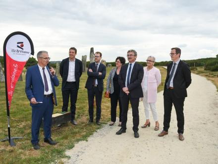 Inauguration site Mégalithes et Landes de St Just