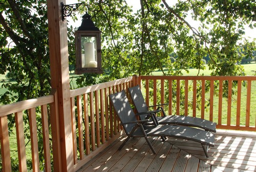 Terrasse de la Cabane perchée - Manoir de la Bourousais