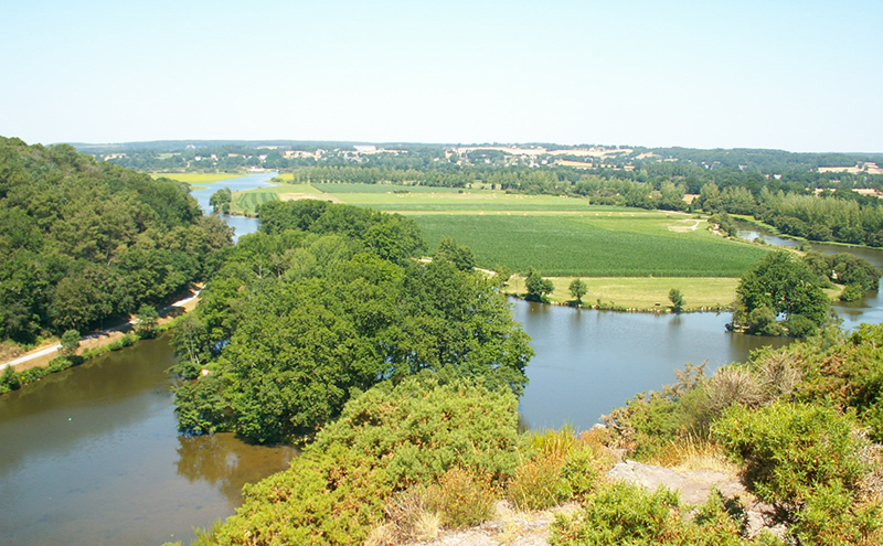 Vue sur L'ile aux Pies - Bains sur Oust YMiloux